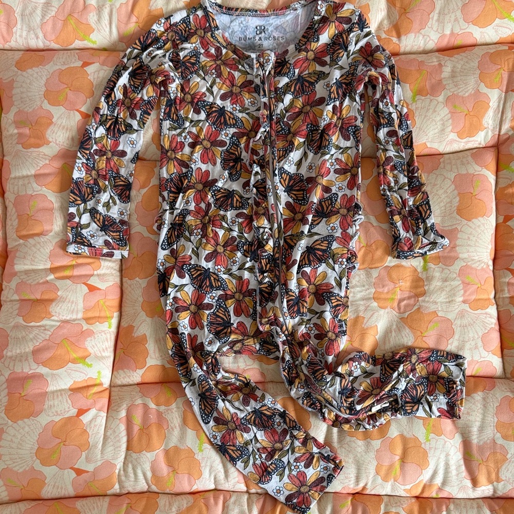 Colorful Floral Kids Pajamas